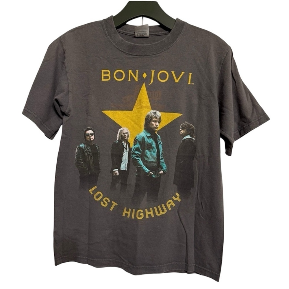 #2) Y2K Bon Jovi Lost Highway Tour Merch 2008 T-Shirt Pre- Shrunk 100% Cotton